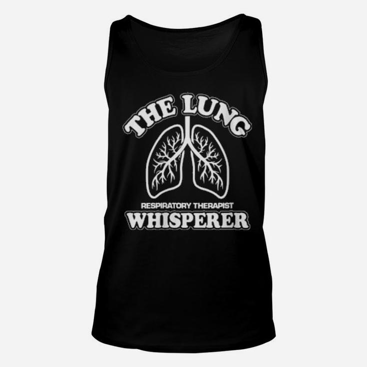Womens The Lung Whisper For Respiratory Therapist Unisex Tank Top