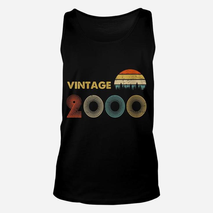 Womens Vintage 2000 Made In 2000 19Th Birthday 19 Years Old Gift Unisex Tank Top