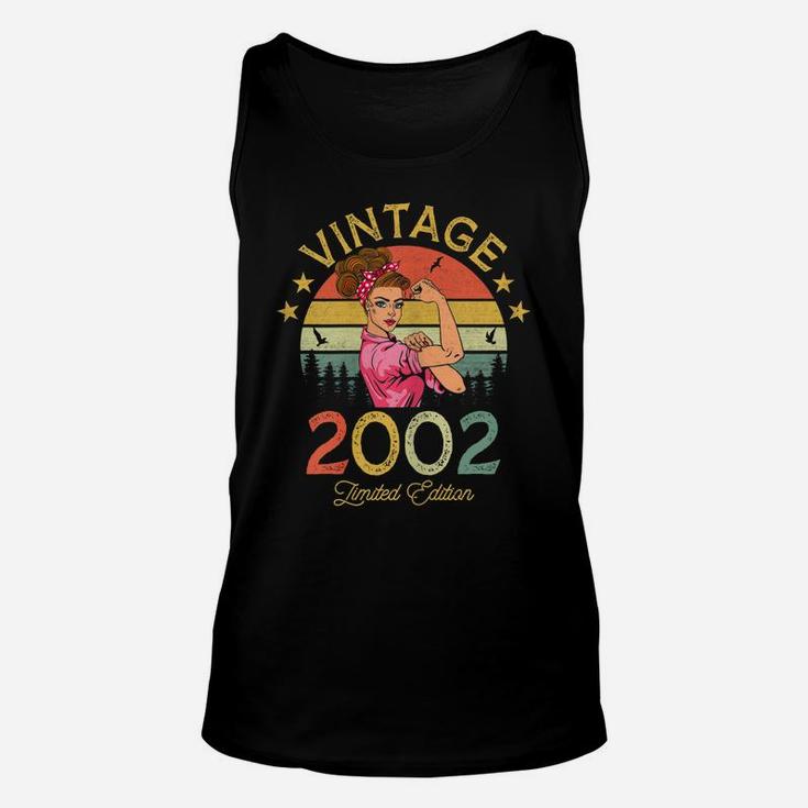Womens Vintage 2002 Made In 2002 20 Year Old Birthday 20Th Birthday Unisex Tank Top