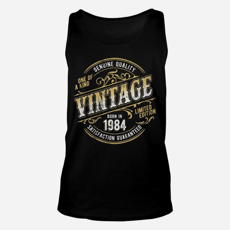 Womens Vintage Living Legend Made In 1984 Classic 37Th Birthday Unisex Tank Top