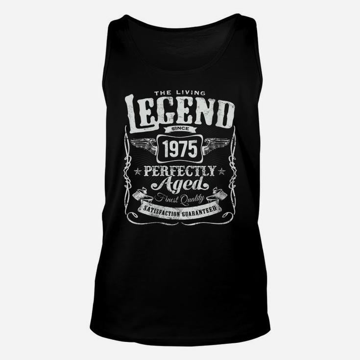 Womens Vintage Made In 1975 Living Legend 46Th Birthday Unisex Tank Top
