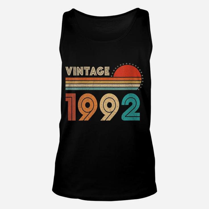 Womens Vintage Made In 1992 Retro 30 Years Old 30Th Birthday Gift Unisex Tank Top