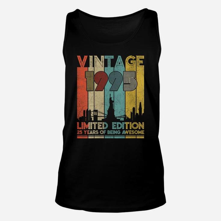 Womens Vintage Made In 1995 Shirt - 25Th Birthday 25 Years Old Gift Unisex Tank Top