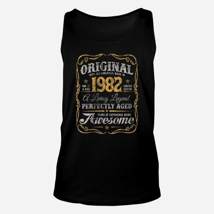 Womens Vintage Original Made In 1982 Classic 39Th Birthday Unisex Tank Top