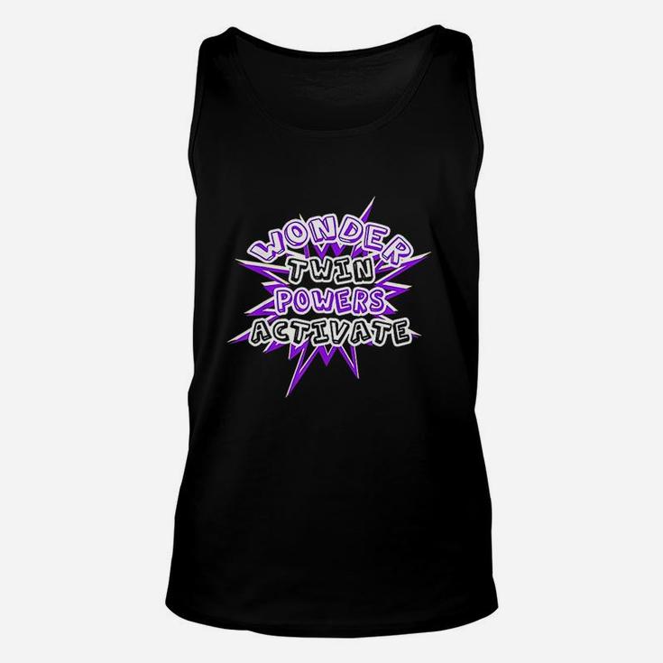 Wonder Twin Powers Activate Identical And Fraternal Unisex Tank Top