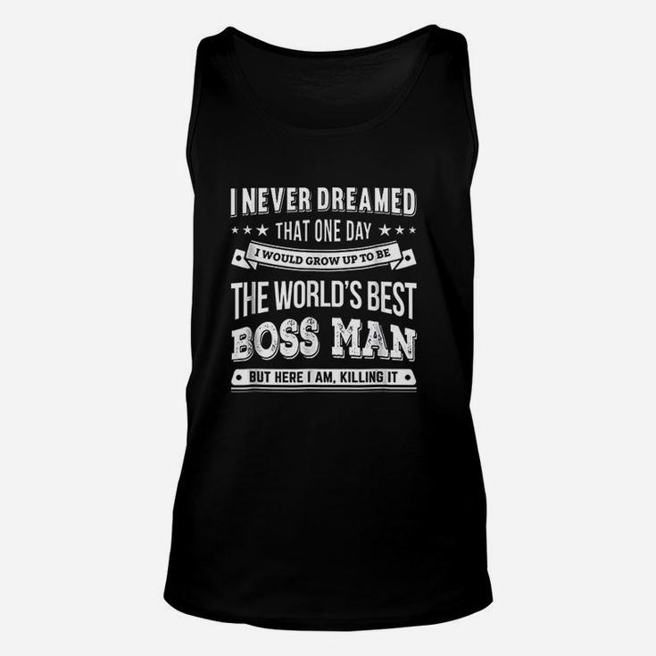 World's Best Boss-T-shirt Coupe Boyfriend à Poche Femme | Poches & Fils