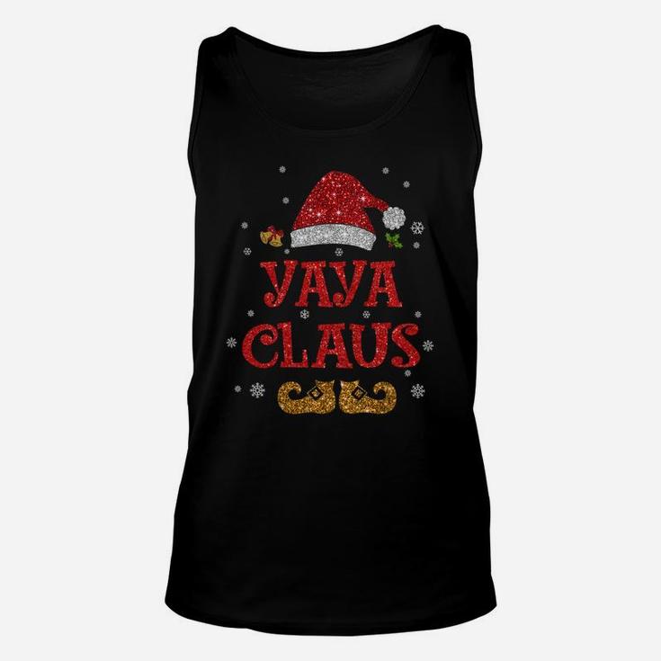 Yaya Claus Shirt Christmas Pajama Family Matching Xmas Sweatshirt Unisex Tank Top