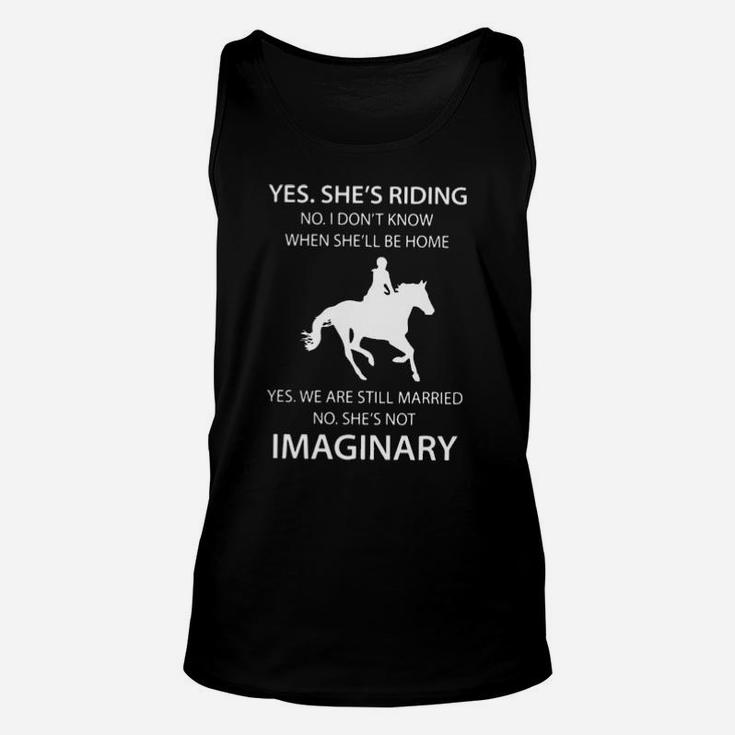 Yes She Is Riding Unisex Tank Top