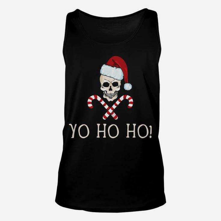 Yo Ho Ho Funny Santa Pirate Christmas Pun Humor Xmas Gift Unisex Tank Top