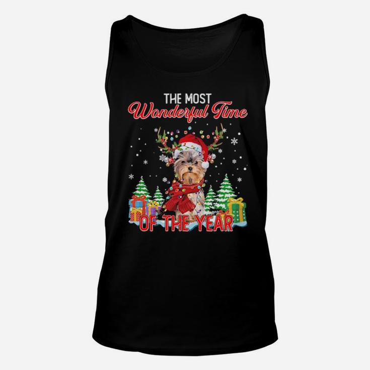Yorkshire Santa The Most Wonderful Time Of The Year Unisex Tank Top