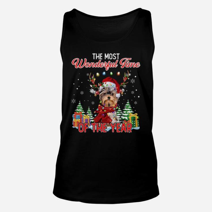 Yorkshire Terrier The Most Wonderful Time Of The Year Unisex Tank Top
