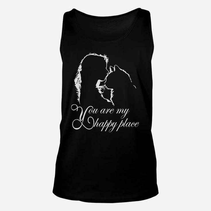 You Are My Happy Place - Cat Gift Friends Cats Lovers Unisex Tank Top