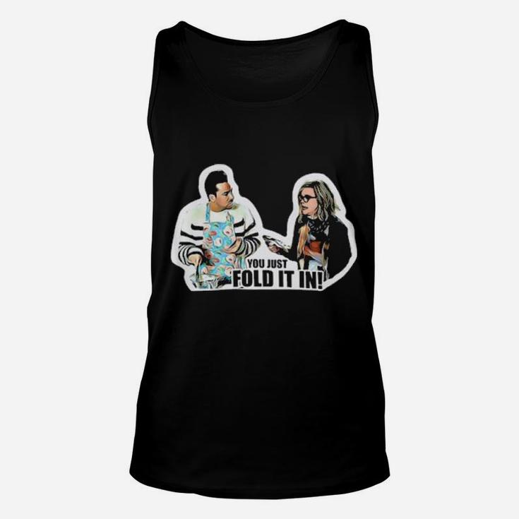 You Just Fold It In  Print Unisex Tank Top