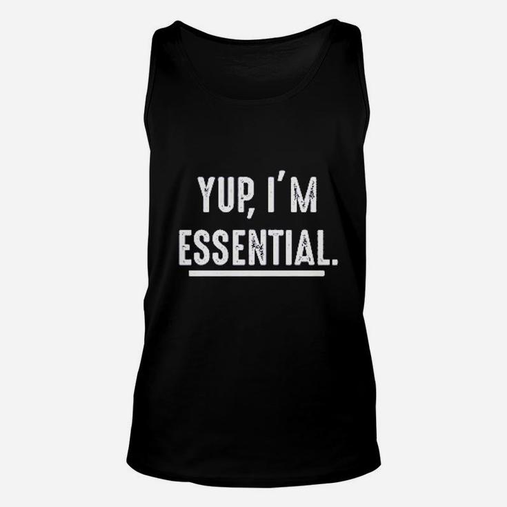 Yup I Am Essential Unisex Tank Top