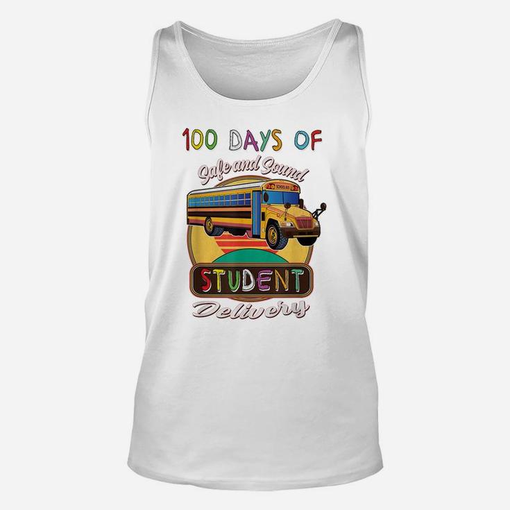 100 Days Of School Bus Driver Safe Student Delivery Gift Unisex Tank Top