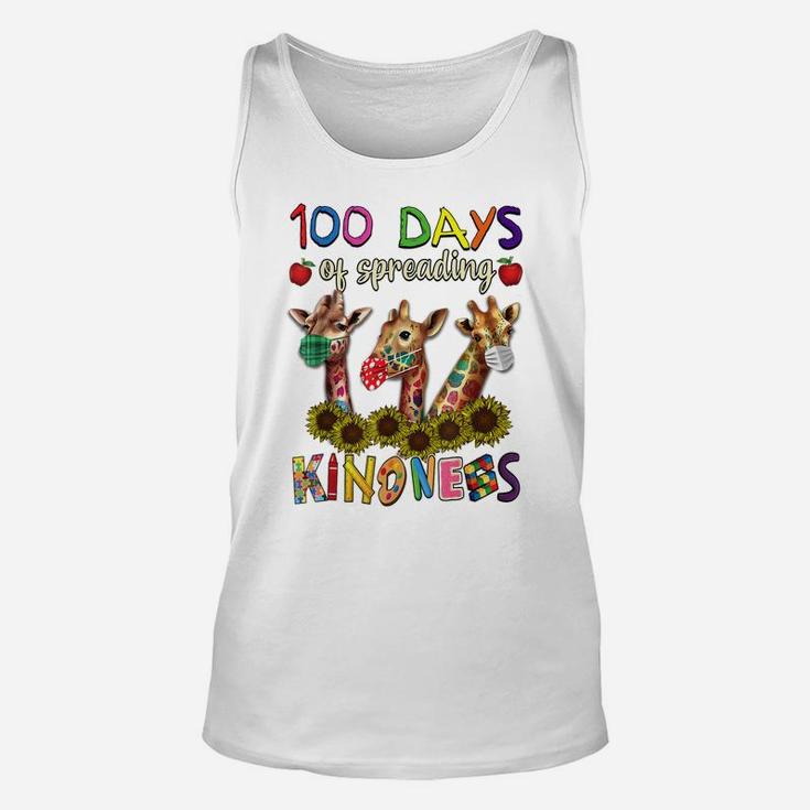 100Th Day Of School 100 Days Of Spreading Kindness Teacher Unisex Tank Top