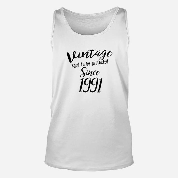 30Th Birthday Gifts Vintage Aged To Be Perfected Since 1991 Unisex Tank Top