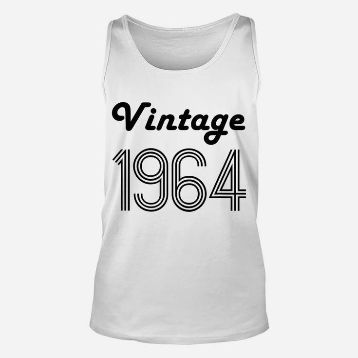 56Th Birthday Gift For Her 56 Year Old Daughter Vintage 1964 Unisex Tank Top
