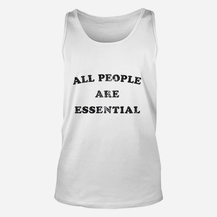 All People Are Essential Unisex Tank Top