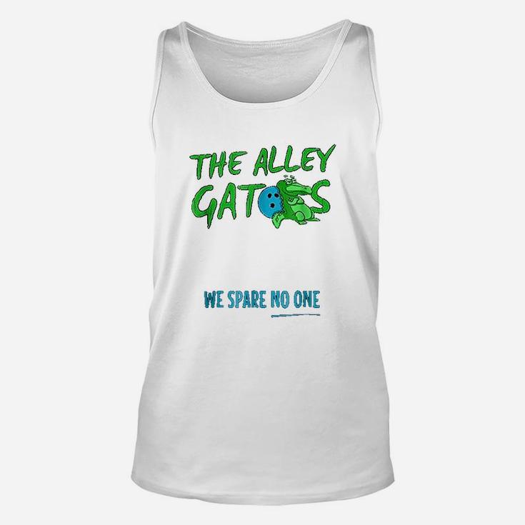 Alley Gator Funny Bowling Unisex Tank Top