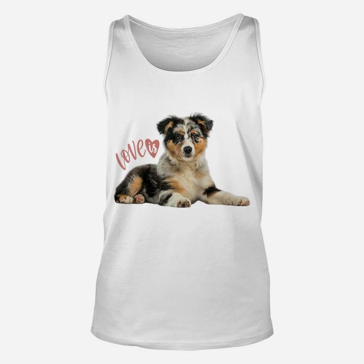 Australian Shepherd Shirt Aussie Mom Dad Love Dog Pet Tee Raglan Baseball Tee Unisex Tank Top