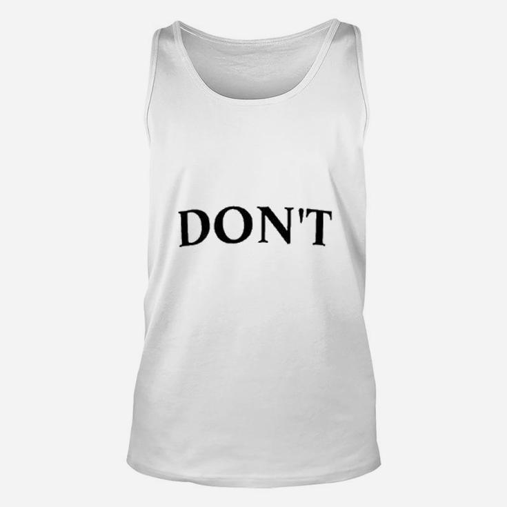 Avber Funny Dont Collection Graphic Unisex Tank Top