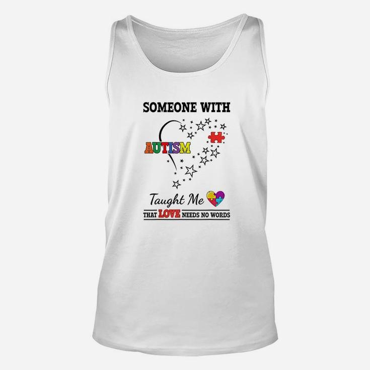 Awareness Support Autistic Gift For Mom Dad Unisex Tank Top