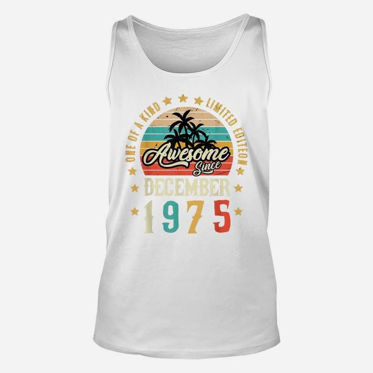 Awesome Since December 1975 Vintage 46Th Birthday Unisex Tank Top