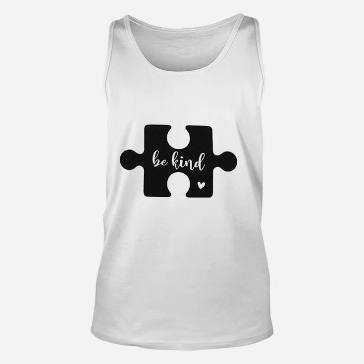 Be   Kind Women Cute Puzzle Graphics Unisex Tank Top