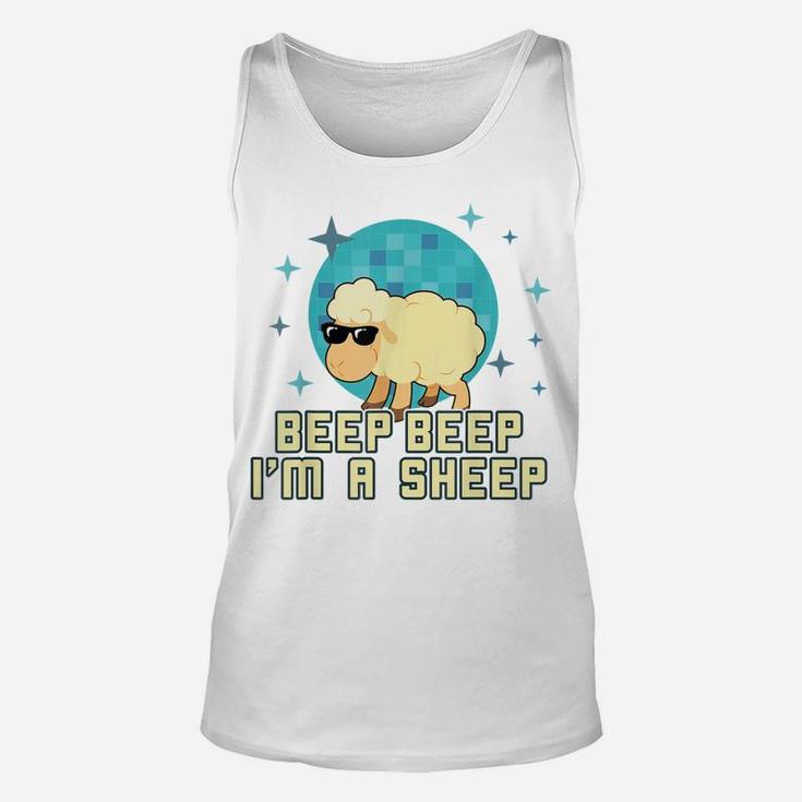 Beep Beep I'm A Sheep Shirt Funny Farm Animal Novelty Gift Unisex Tank Top