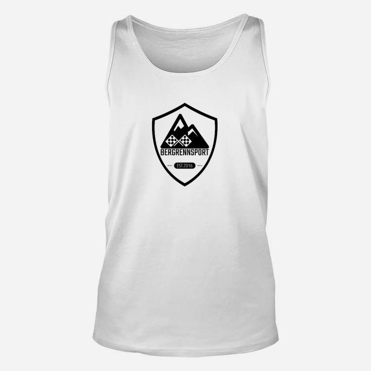 Bergsport Shield-Logo Unisex TankTop für Herren in Weiß, Outdoor-Mode