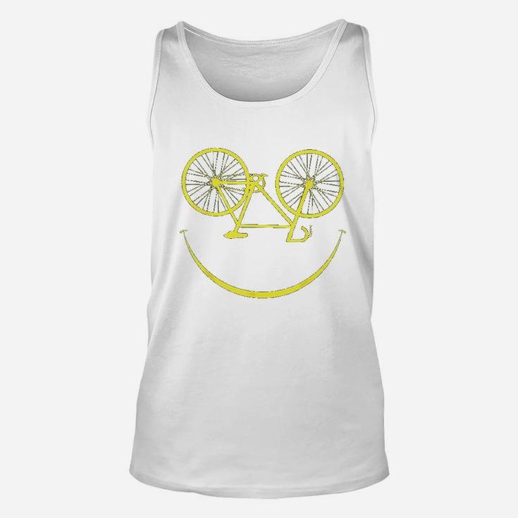 Bicycle Smiley Face Smiling Smile Cycling Bike Unisex Tank Top