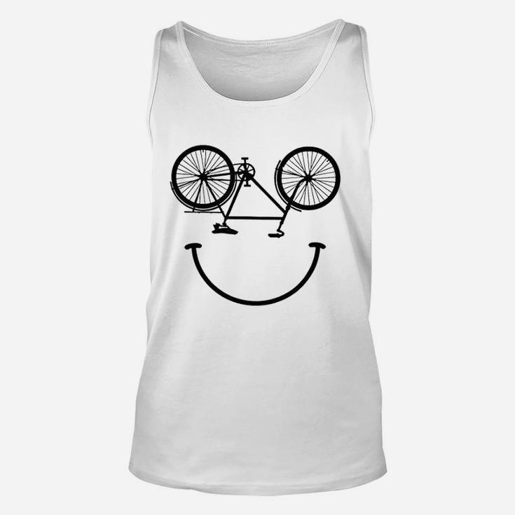 Bicycle Smiling Face Unisex Tank Top