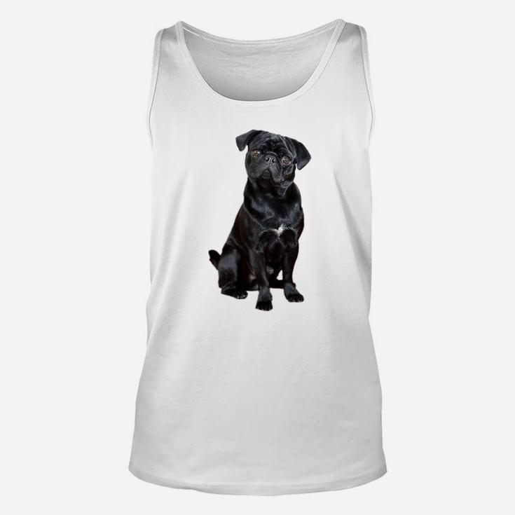 Black Pug Dog For Dog Mom Dad Funny Cute Black Pug Unisex Tank Top