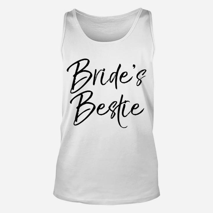 Bride's Bestie Wedding Best Friend Maid Of Honor Unisex Tank Top