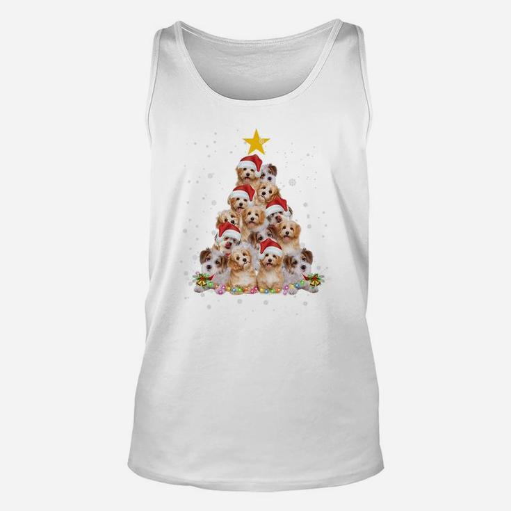 Cavachon Christmas Tree Funny Dog Lover Gifts Xmas Pajamas Unisex Tank Top
