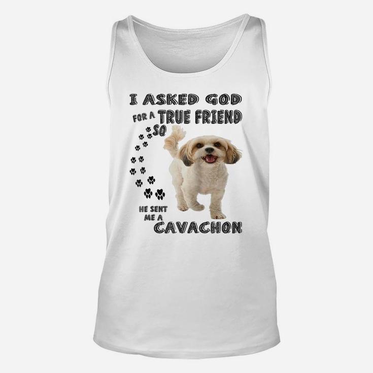 Cavachon Quote Mom, Cavashon Dad Print, Cavalier Bichon Dog Raglan Baseball Tee Unisex Tank Top