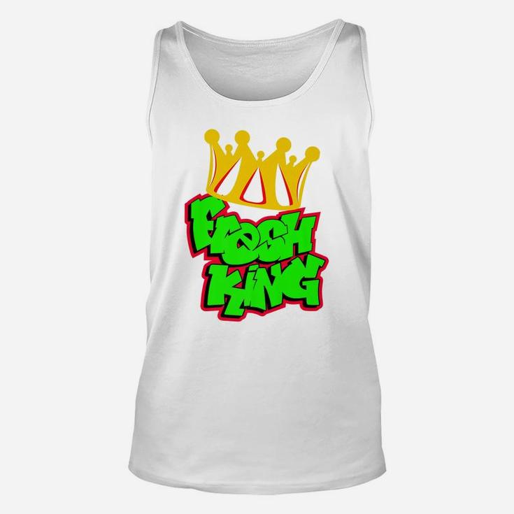Celebrate Juneteenth Fresh King Black Dad Father's Day Funny Unisex Tank Top