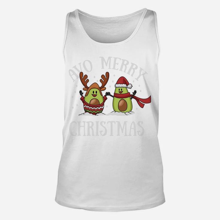 Christmas Avocado Sweatshirt Cute Vegan Vegetarian Xmas Gift Unisex Tank Top