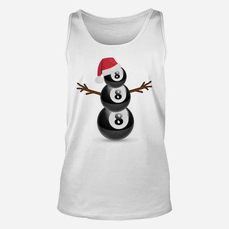 Christmas Summer Billiard Snowman Party Gift Sweatshirt Unisex Tank Top
