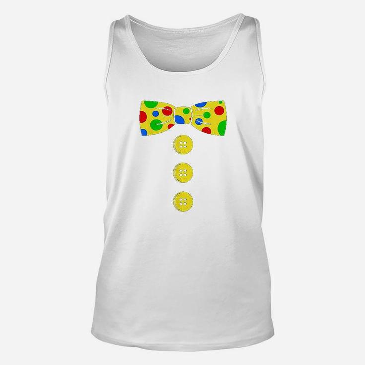 Clown Big Bow Tie Funny Tacky Clown Outfit Unisex Tank Top