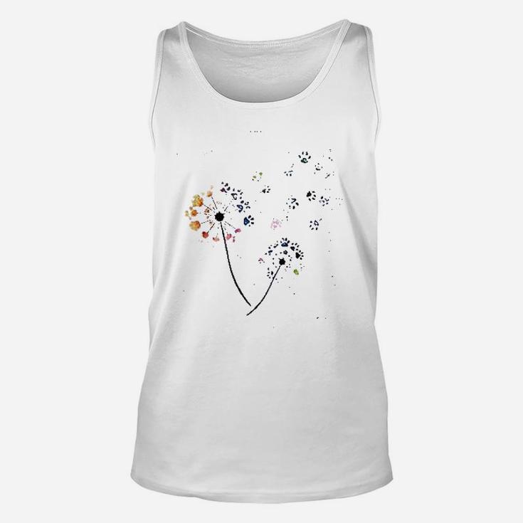 Colorful Dog Paw Unisex Tank Top