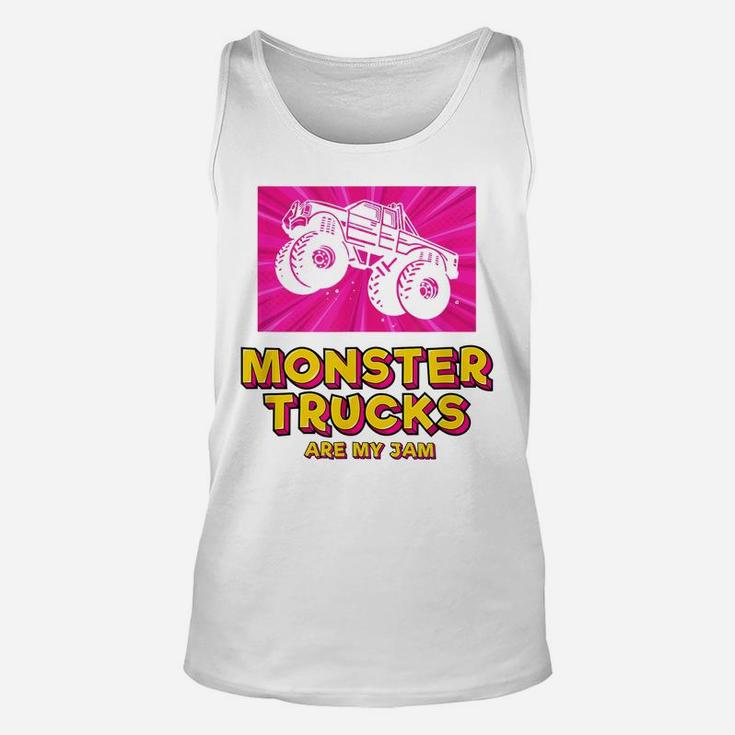 Cool Colorful Monster Truck Are My Jam Unisex Tank Top