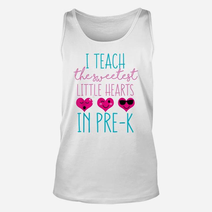 Cute Funny Saying Gift For Sweet Valentines Day Prek Teacher Unisex Tank Top