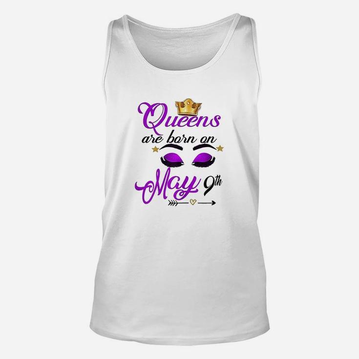 Cute Queens Are Born On May 9Th Unisex Tank Top
