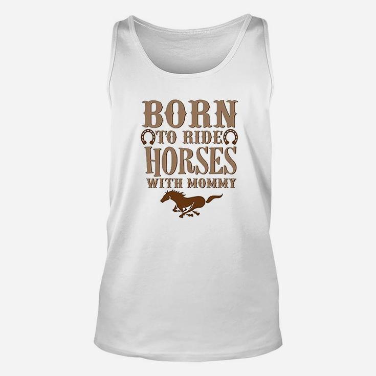 Cute Western Rompers Born To Ride Horses Royaltee Animal Boutique Unisex Tank Top