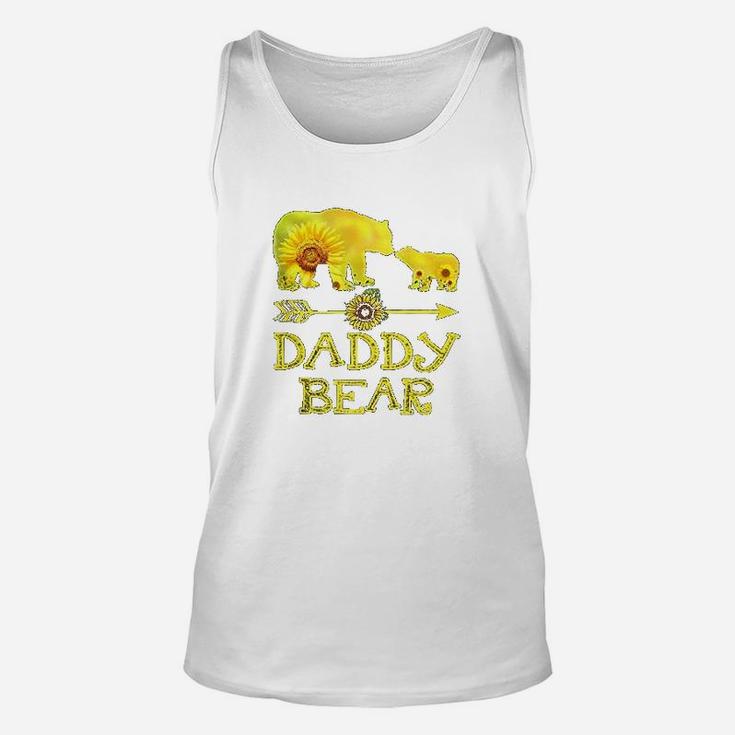 Daddy Bear Mothers Day Sunflower Family Gift Unisex Tank Top