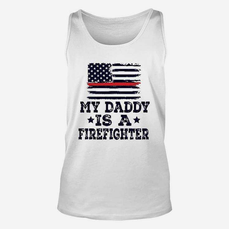 Daddy Is A Firefighter Unisex Tank Top