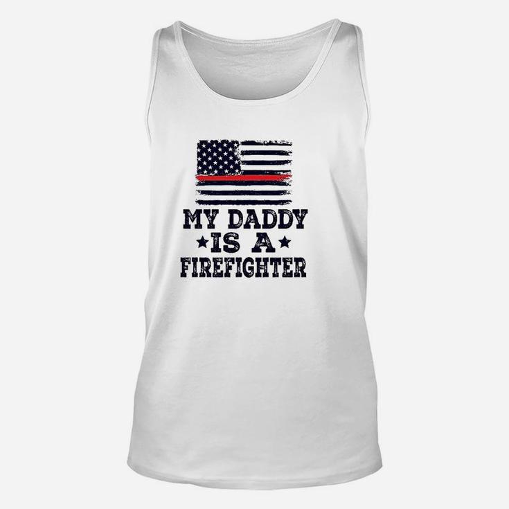 Daddy Is A Firefighter Unisex Tank Top