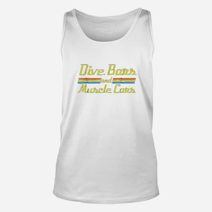 Dive Bars And Muscle Cars Unisex Tank Top
